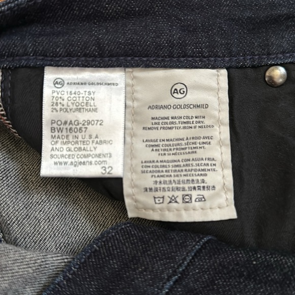 AG Adriano Goldschmied The Stevie Cuff, size 32 - Picture 4 of 7